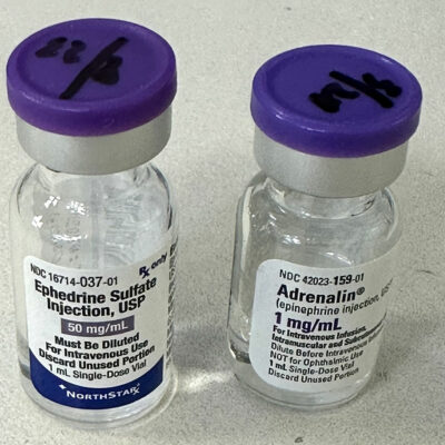 Ephedrine Sulfate Injection, Adrenalin