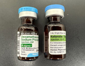 Ketorolac, Dexamethasone