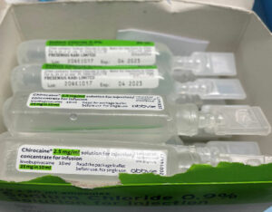 Levobupivacaine (Chirocaine), Sodium Chloride