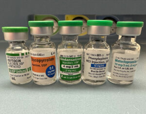 Oxytocin, Glycopyrrolate, Ondansetron, Phenylephrine, Metoclopramide