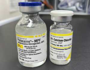 Mepivicaine (Polocaine), Calcium Chloride