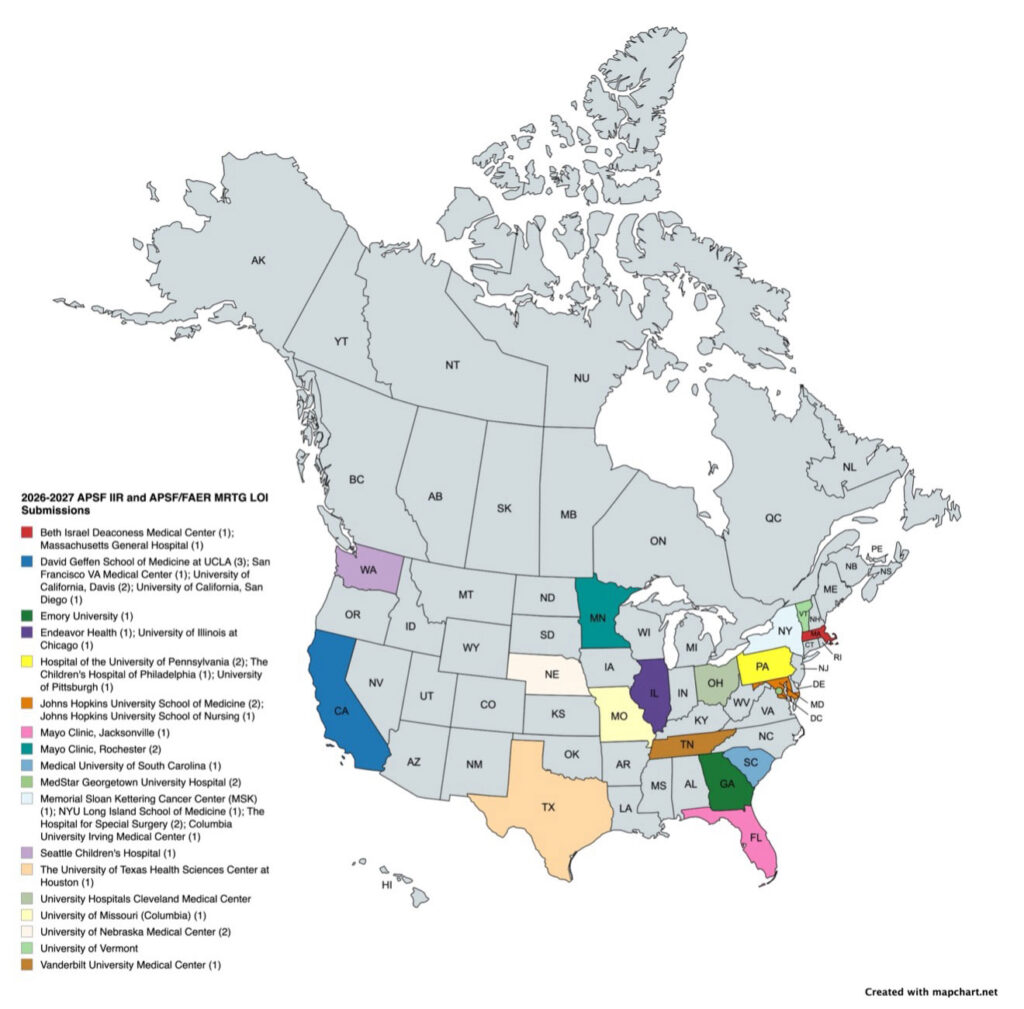 Figure 1. Map of the submitting institutions.