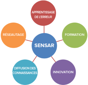 Figure 1 : Stratégie multimodale de SENSAR développée en 2013 (5 ans après sa fondation)