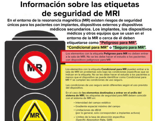 Figura 1: United States Food and Drug Administration. Understanding MRI Safety Labelling.