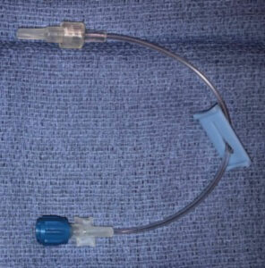 Figure 1: Baxter catheter extension (Ref. 2N1194), which resulted in air entrainment.