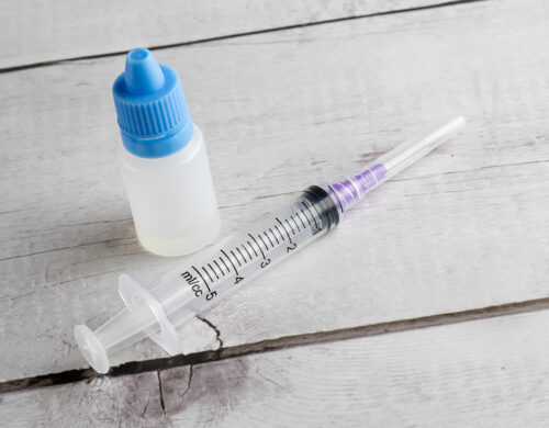 Eye Drops and Syringe