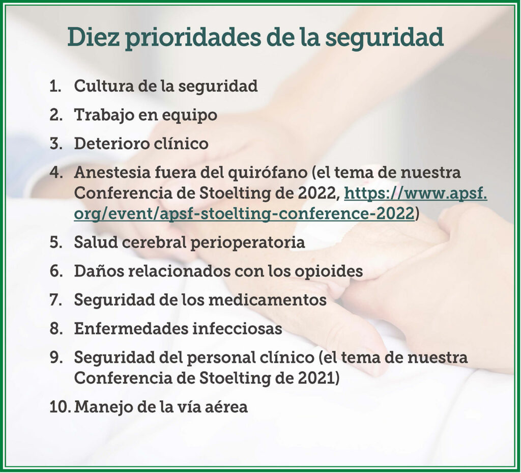 Diez prioridades de la seguridad