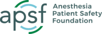 مؤسسة التخدير وسلامة المرضى Anesthesia Patient Safety Foundation