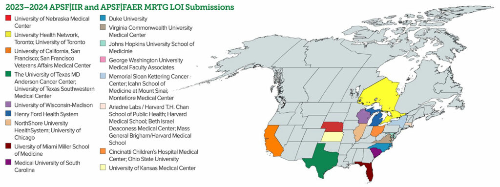 Figure 1: Map of the submitting institutions.