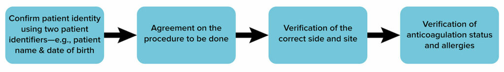 Figure 2. Workflow for Timeout Procedure for Performing a Peripheral Nerve Block.