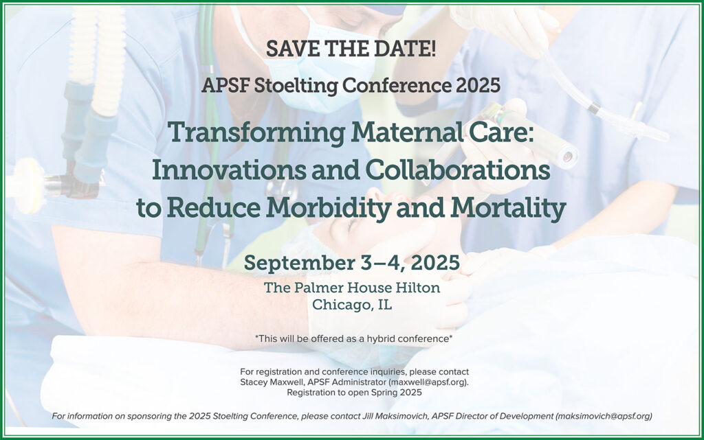 APSF Stoelting Conference 2025