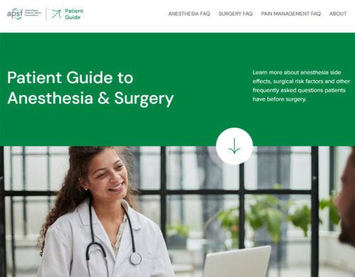 APSF Patient Guide to Anesthesia and Surgery