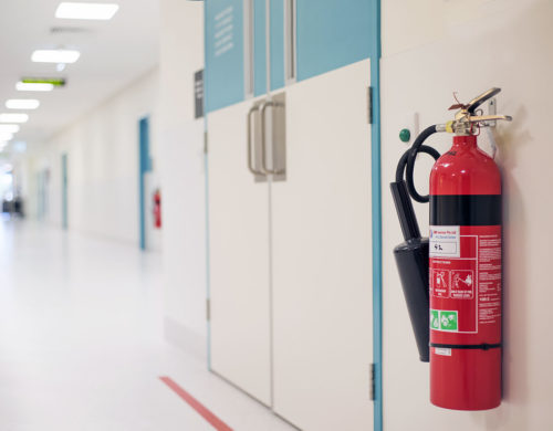 Fire Extinguisher in Operating Room